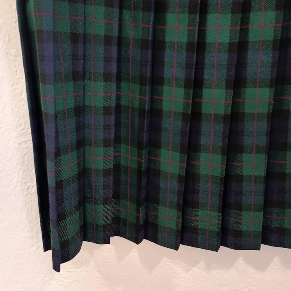 Vintage Jantzen Classics Plaid Pleated MIdi Skirt - Picture 2 of 7